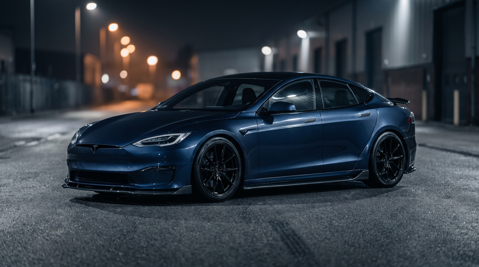 Model S carbon fibre parts