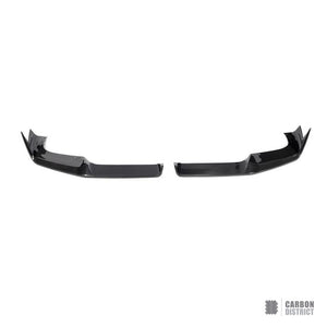 BMW X5M (F95) dry carbon fibre front lip (V1) — UV-stable gloss finish