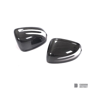 Mercedes-Benz AMG GT (C190) carbon fibre mirror caps — 3K twill gloss finish