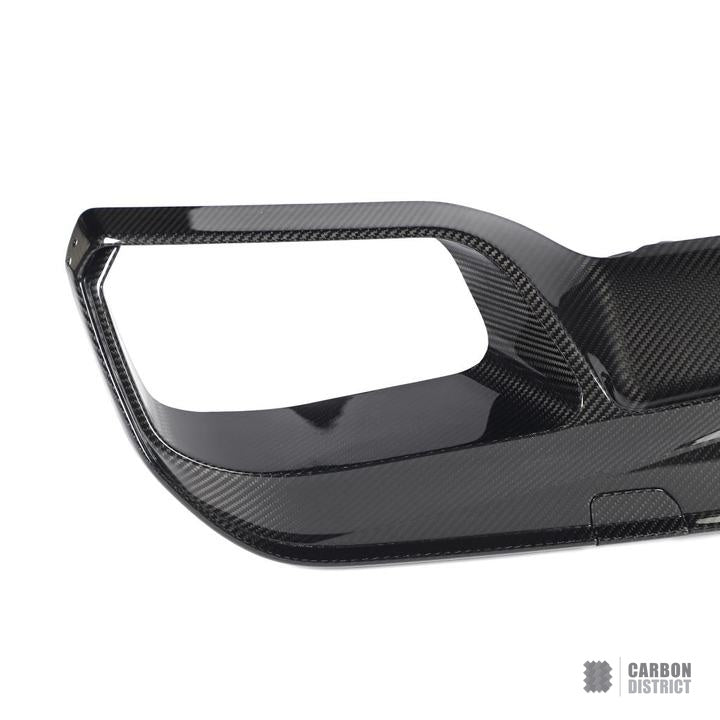 BMW X5M (F95) dry carbon fibre rear diffuser (V1) — view 4