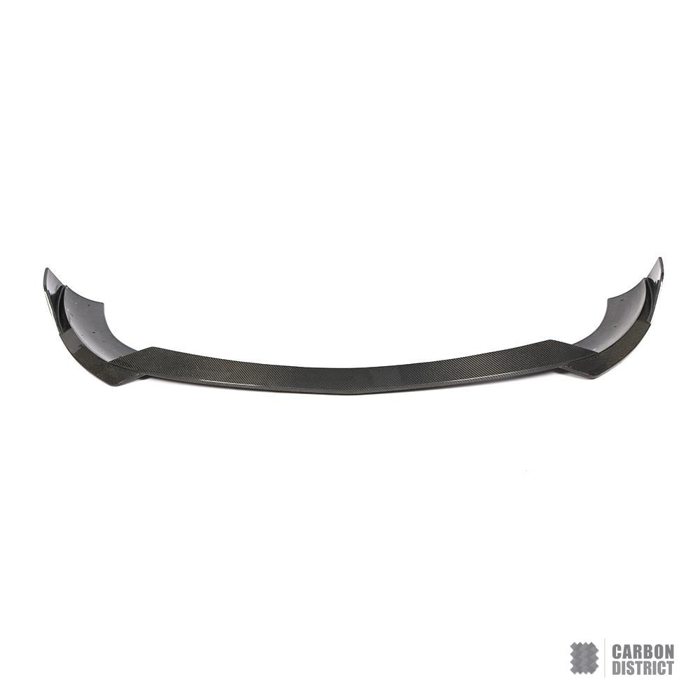 Mercedes-Benz S-Class (W222/C217) carbon fibre front lip — 3K twill gloss finish