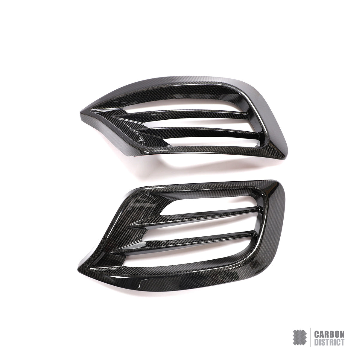 Mercedes V-Class (W447) dry carbon fibre front bumper inserts (V1)