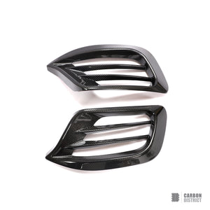 Mercedes V-Class (W447) dry carbon fibre front bumper inserts (V1)