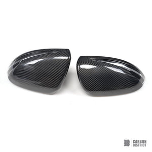 Mercedes-Benz S-Class (W222/C217) carbon fibre mirror caps — 3K twill gloss finish