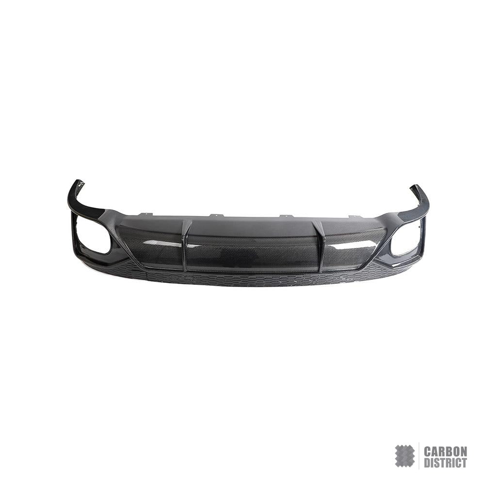 Audi RSQ8 (2021) carbon fibre rear diffuser — 3K twill gloss finish