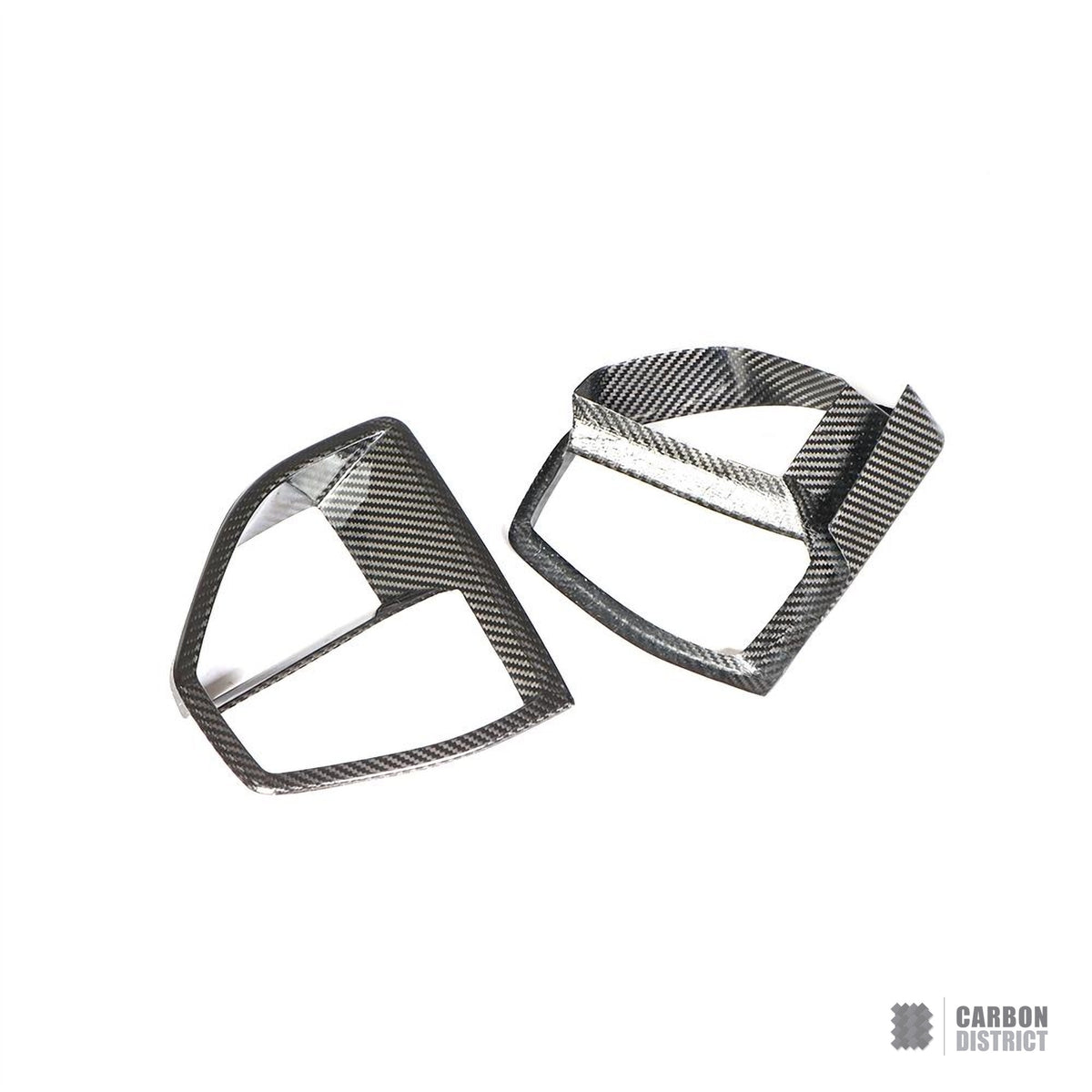 BMW X5 (G05) dry carbon fibre front bumper inserts (M Sport, V1)