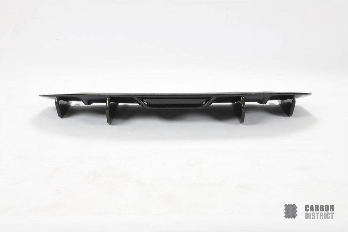 Porsche Taycan (9J1) dry carbon fibre rear diffuser (V2)