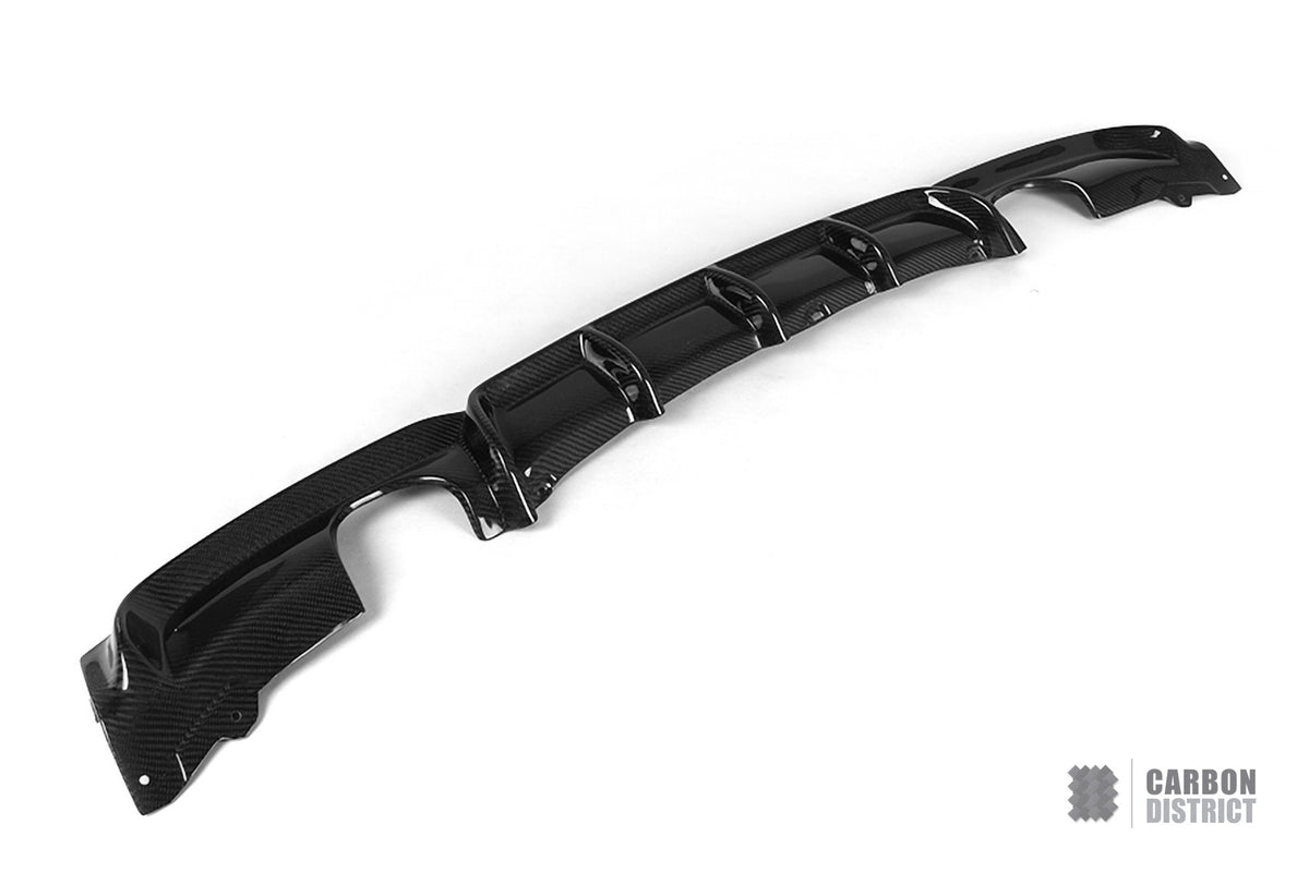 BMW 3 Series (F30) carbon fibre rear diffuser (twin outlet)