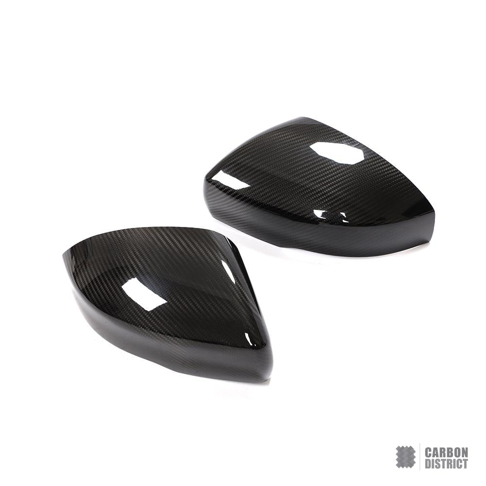 Land Rover Range Rover Sport (L494) carbon fibre mirror caps — 3K twill gloss finish