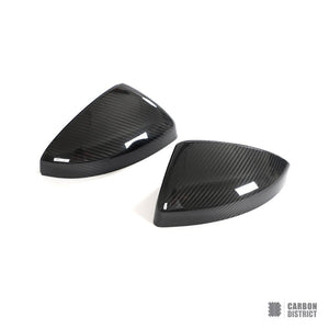 Audi R8 (4S) dry carbon fibre mirror caps — dry carbon weave