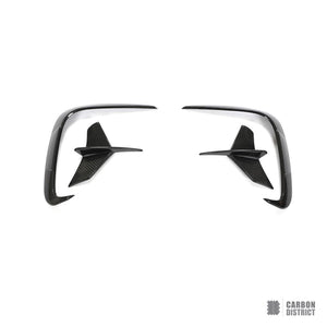 BMW 8 Series (G14/G15) dry carbon fibre front canards