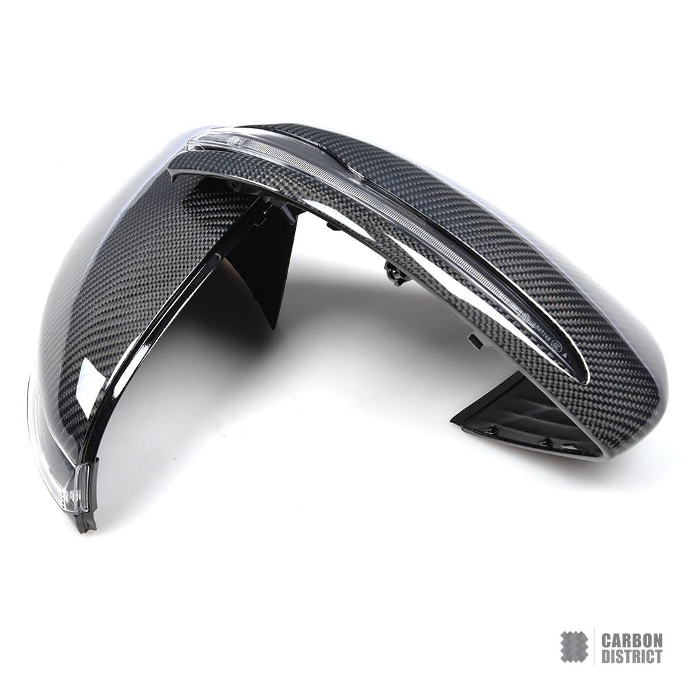 Mercedes-Benz S-Class (W222/C217) carbon fibre mirror caps — fits 2015-2018