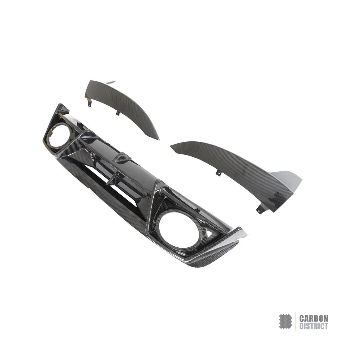 Porsche 911 Turbo S (992.1) dry carbon fibre rear diffuser — UV-stable gloss finish