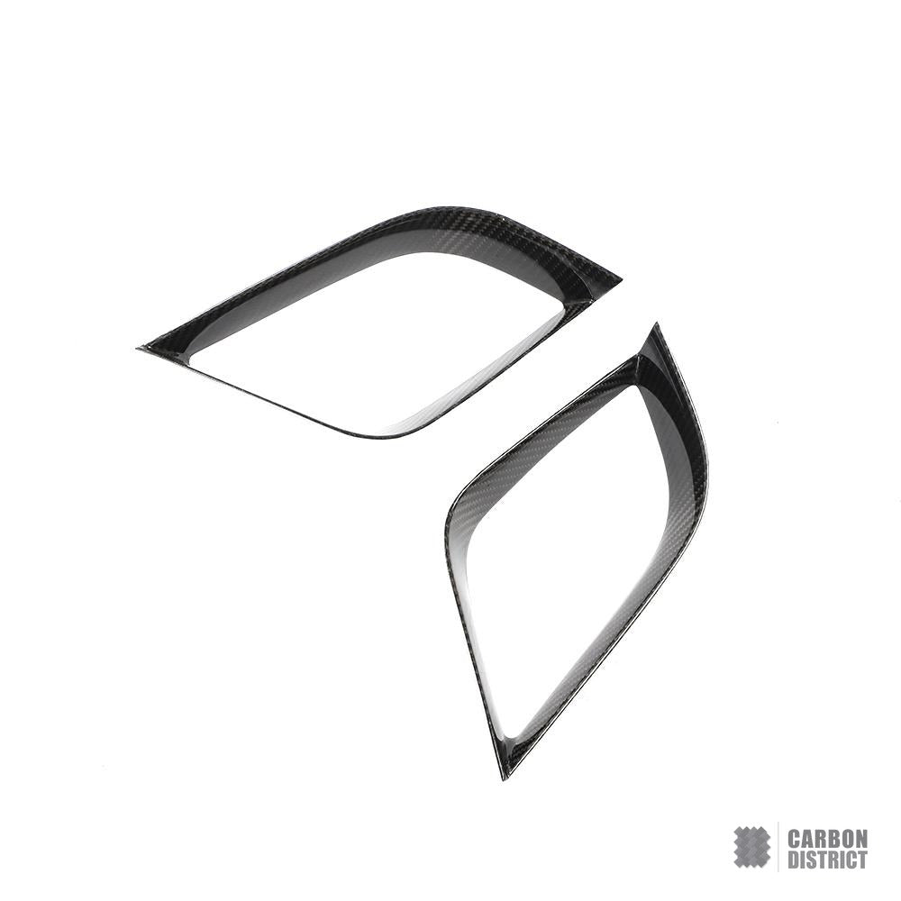 Porsche 911 (991) carbon fibre vents — 3K twill gloss finish