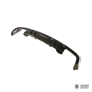 BMW X3 (G01) carbon fibre rear diffuser — 3K twill gloss finish