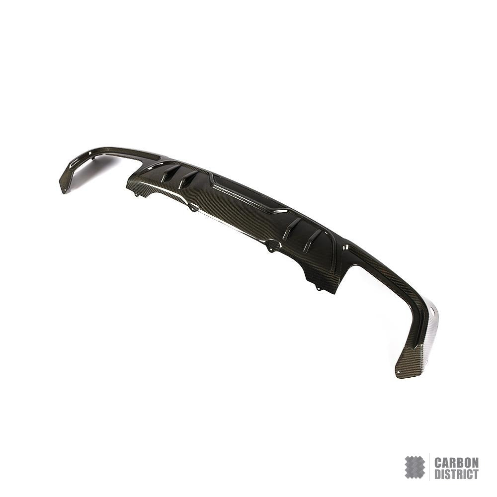 BMW X3 (G01) carbon fibre rear diffuser — 3K twill gloss finish