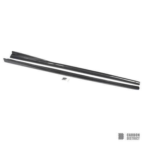 Audi TT (8J) carbon fibre side skirts (V2) — UV-stable gloss finish
