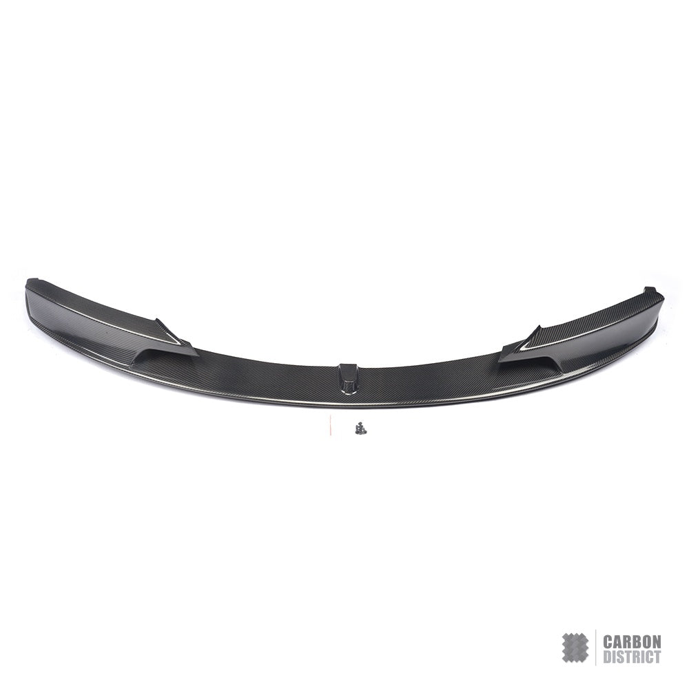 BMW 3 Series (F30) carbon fibre front lip (V2) — UV-stable gloss finish