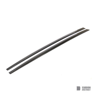 BMW 6 Series (F06) carbon fibre side skirts (V2) — UV-stable gloss finish