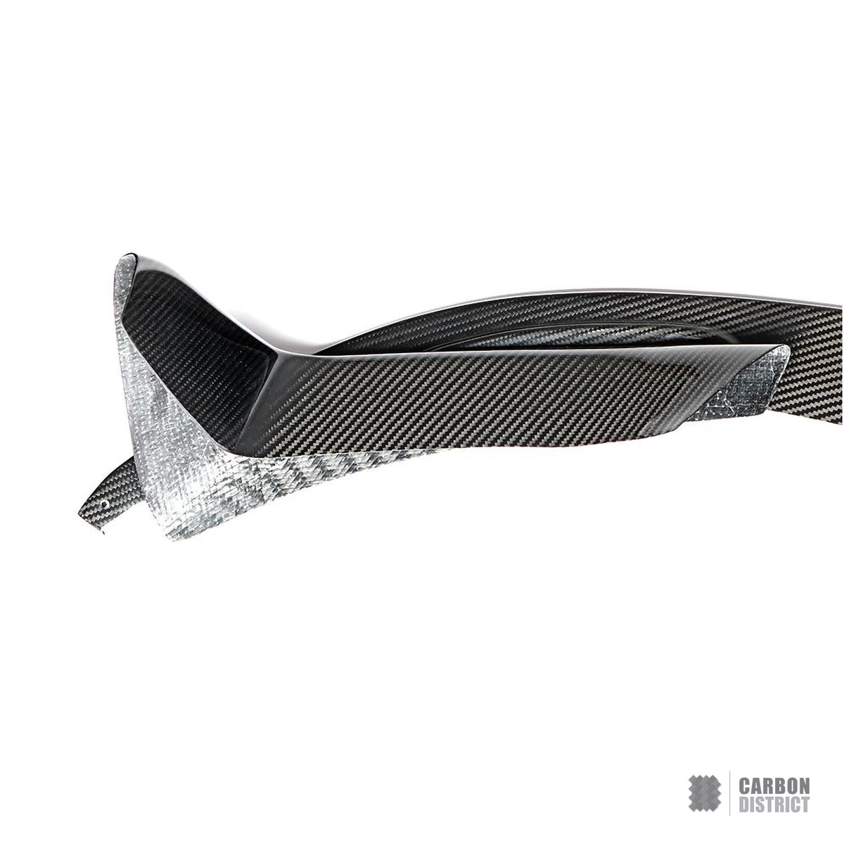 BMW M3/M4 (F80/F82/F83) dry carbon fibre front lip (V3) — UV-stable gloss finish