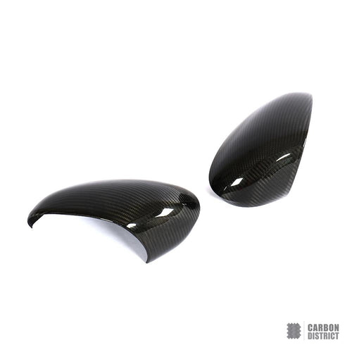 Alfa Romeo Giulia (952) carbon fibre mirror caps — 3K twill gloss finish