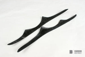 BMW M3 (E92/E93) carbon fibre headlight brows — UV-stable gloss finish