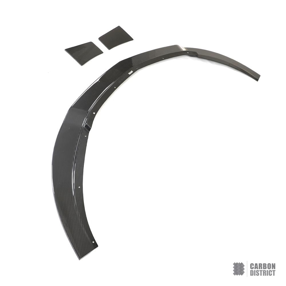 Nissan 400Z (RZ34) carbon fibre front lip — 3K twill gloss finish