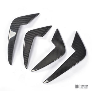 BMW M2 (F87) carbon fibre front canards — UV-stable gloss finish