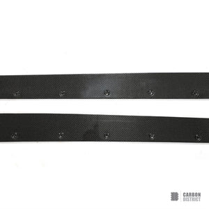 BMW M4 (F82/F83) carbon fibre side skirts (V2) — UV-stable gloss finish