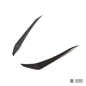 Porsche 911 (991) carbon fibre front canards — 3K twill gloss finish
