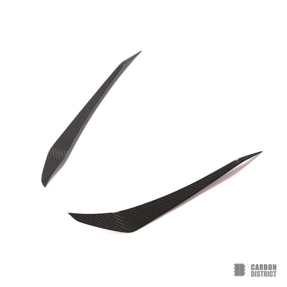 Porsche 911 (991) carbon fibre front canards — 3K twill gloss finish