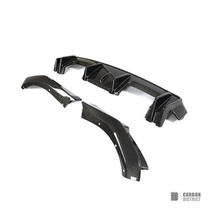 BMW M4 (G82/G83) carbon fibre rear diffuser (V1) — UV-stable gloss finish