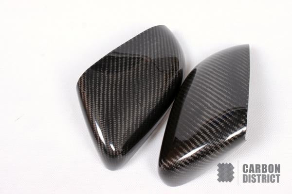 Volkswagen Golf (MK6) carbon fibre mirror caps — UV-stable gloss finish