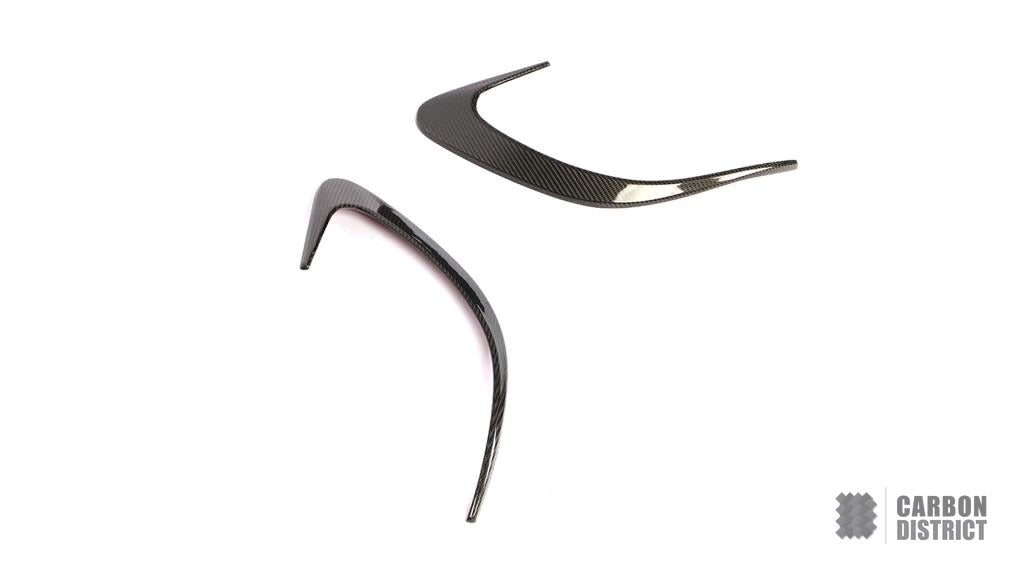Mercedes CLS63 AMG (C257) carbon fibre front canards — UV-stable gloss finish