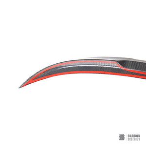 BMW 4 Series/M4 Convertible (F33/F83) carbon fibre spoiler (V2) — UV-stable gloss finish