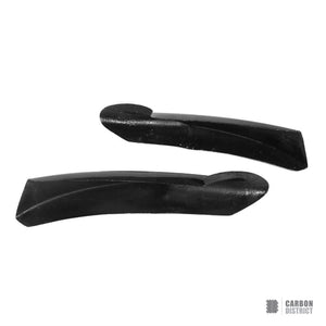 BMW 3 Series (E90 LCI) carbon fibre bumper corners (V1) — UV-stable gloss finish