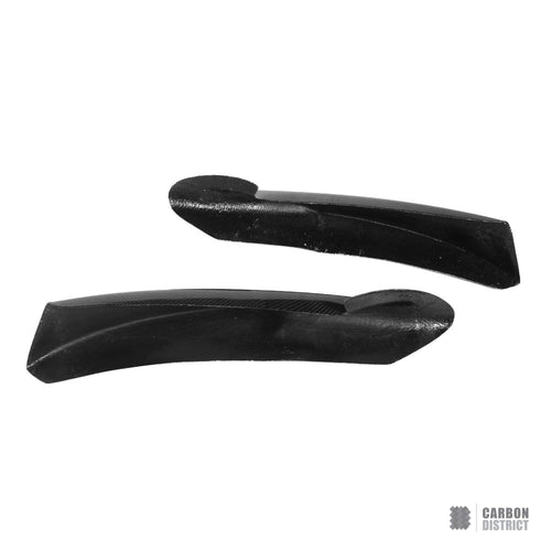 BMW 3 Series (E90 LCI) carbon fibre bumper corners (V1) — UV-stable gloss finish