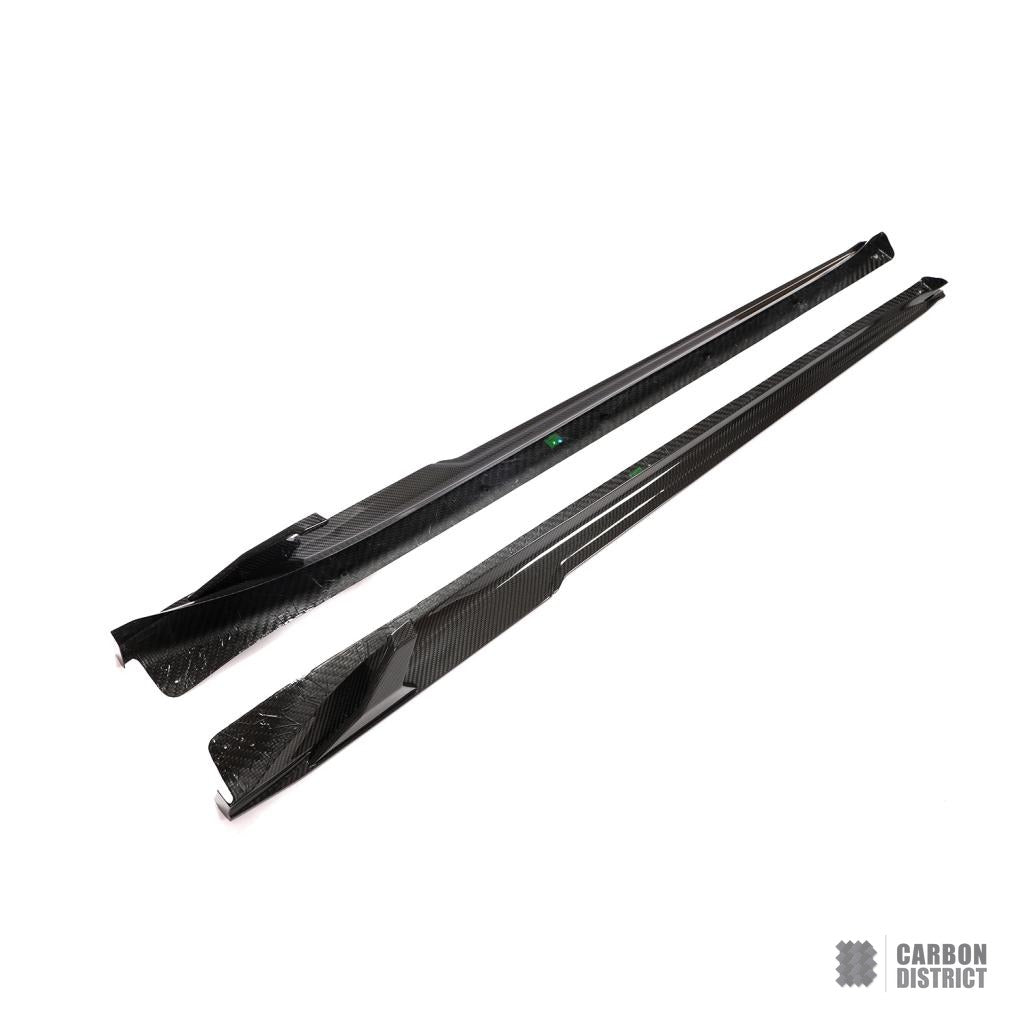 Porsche 911 (991) carbon fibre side skirts — fits 2017