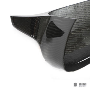 BMW 3 Series (G20) dry carbon fibre mirror caps (sharp edge) — view 4