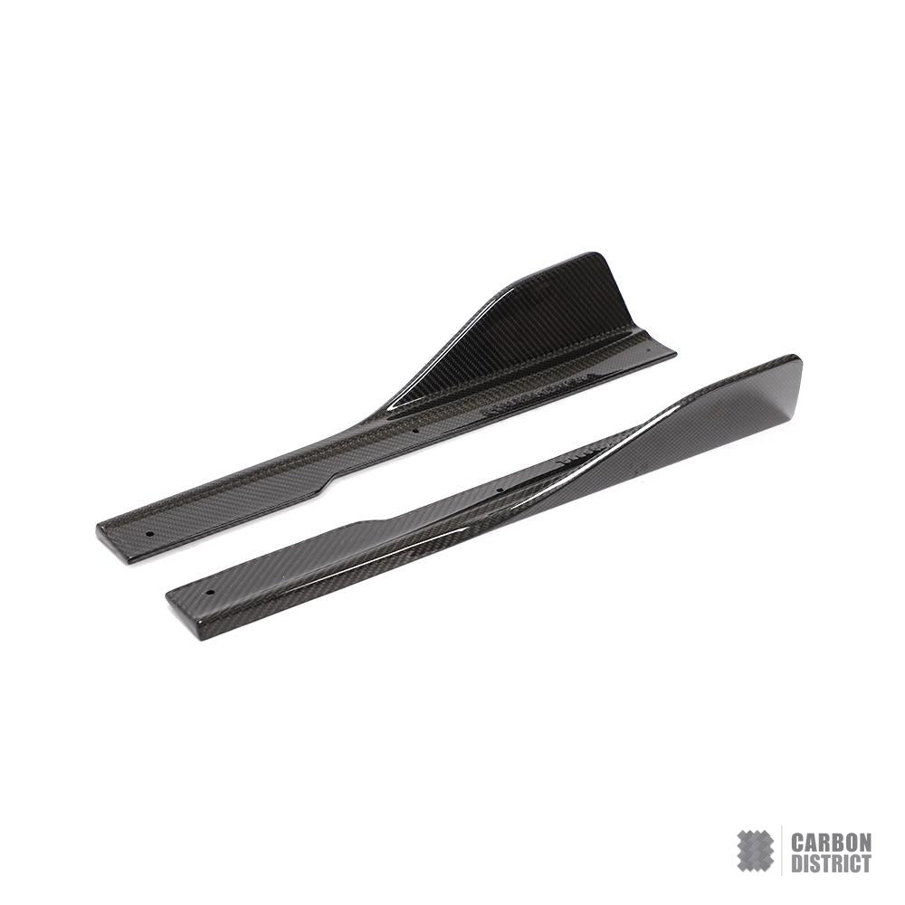 BMW M8 Gran Coupe (F93) carbon fibre side bumper corners — fits 2018-2022