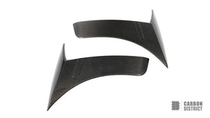 Mercedes-Benz S-Class (W222/C217) carbon fibre front canards — 3K twill gloss finish