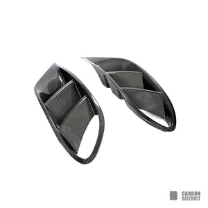 Mercedes-Benz S-Class (W222/C217) carbon fibre vents — 3K twill gloss finish