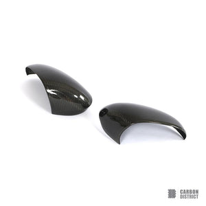 Alfa Romeo Giulia (952) carbon fibre mirror caps — fits 2015-2018