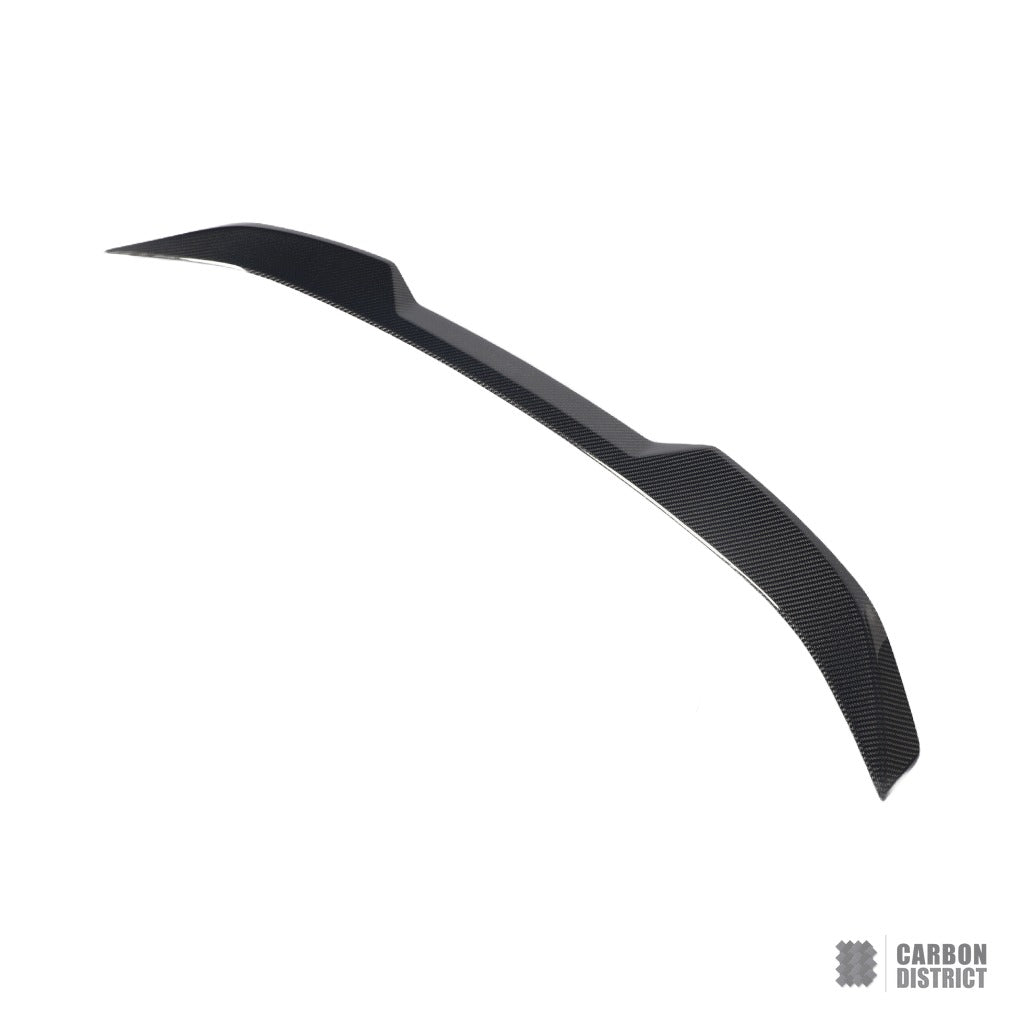 BMW 4 Series (G22/G23) carbon fibre spoiler — 3K twill gloss finish