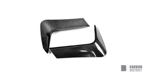 BMW M3/M4 (F80/F82/F83) dry carbon fibre bumper corners (rear) — fits 2014-2020