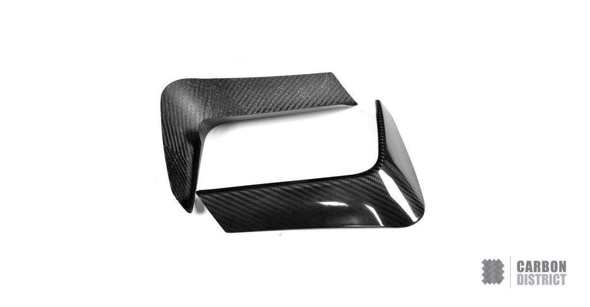 BMW M3/M4 (F80/F82/F83) dry carbon fibre bumper corners (rear) — fits 2014-2020