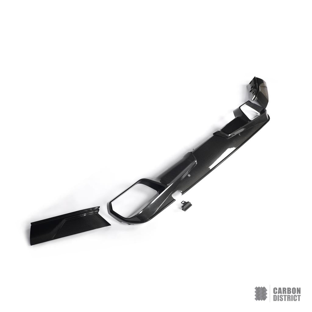 BMW X6M (F96) carbon fibre rear diffuser — made to order in genuine carbon fibre