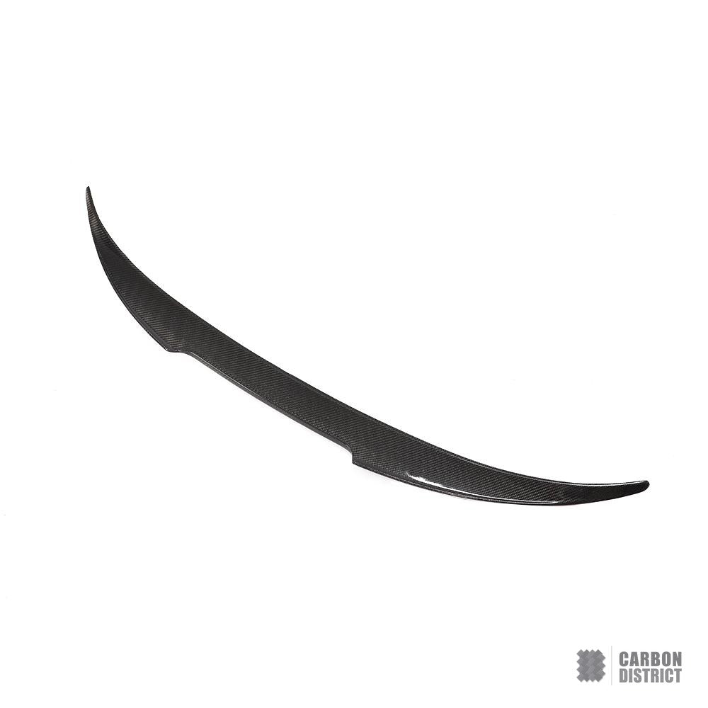 BMW M8 (F92/F93) carbon fibre spoiler — 3K twill gloss finish