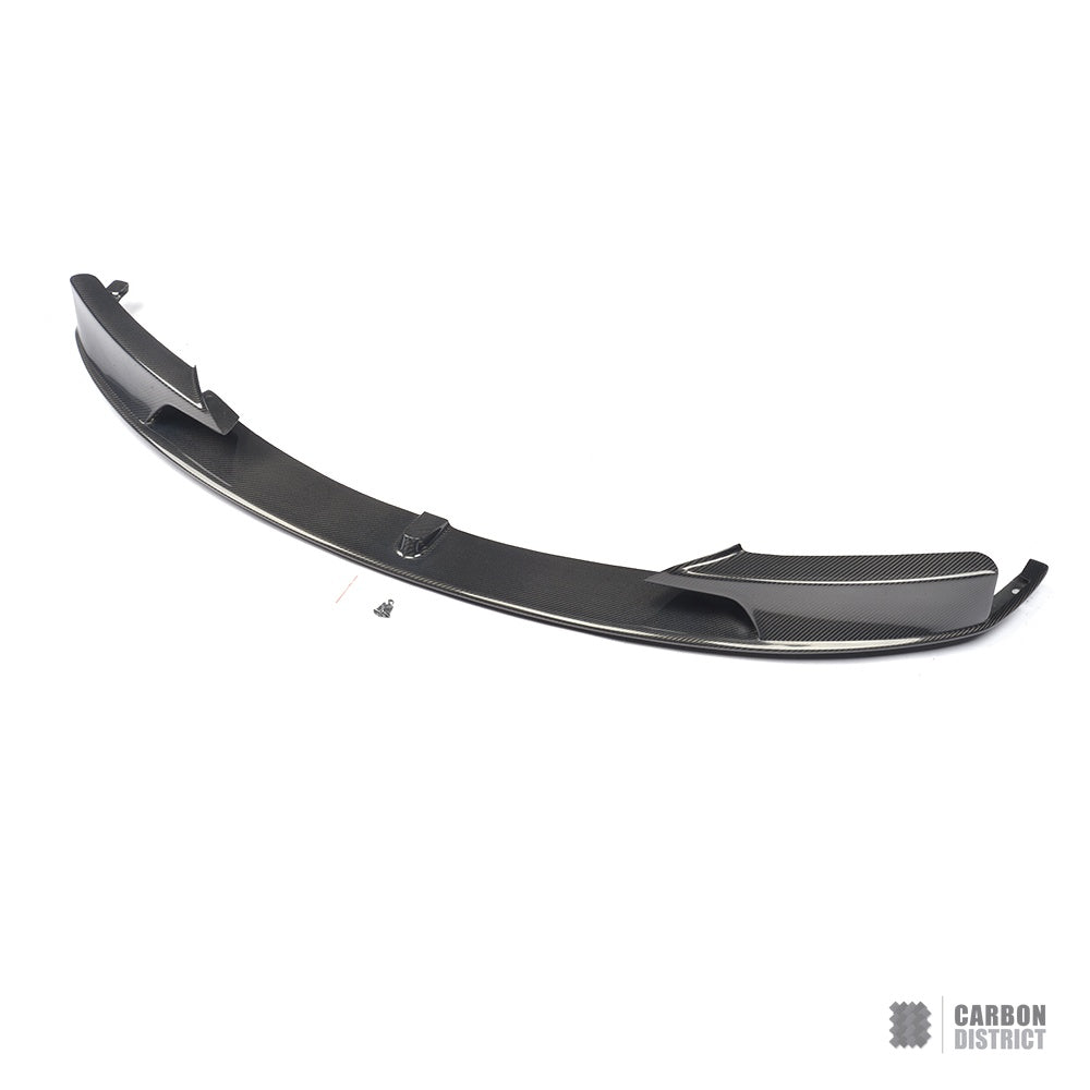BMW 3 Series (F30) carbon fibre front lip (V2) — fits 2012-2019