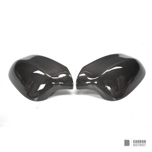 BMW 3 Series (E90 LCI) carbon fibre mirror caps (V1) — fits 2005-2013